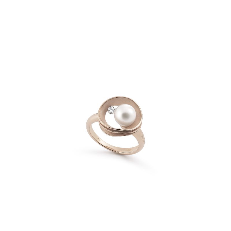 10mm White South Sea Cultured Pearl & Diamond Infinity Ring in 18K Gold -  Walmart.com